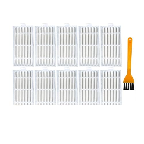 JIOYUNG eufeifeiegds Ersatz for E32 SW Roboter-Staubsauger, Zubehör, Ersatz-Seitenbürste, HEPA-Filter, Wischtuch, Wischlappen wefeiegds(10 Filters) von JIOYUNG