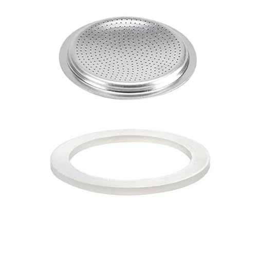eufeifeiegds 1 Set Kaffeedichtung for Kaffee Espresso Herd Topf Top Silikon Gummi Gummidichtung Espressomaschinen Kaffeeteile wefeiegds(2 cup sieve) von JIOYUNG