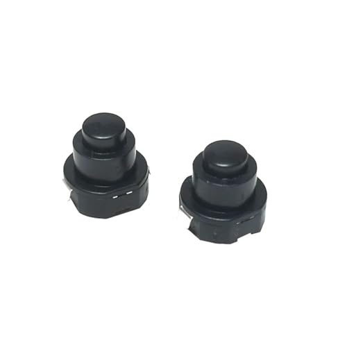 eufeifeiegds 10 Stücke Schwarz Taschenlampe Schalter Taschenlampe Netzteil Druckknopfschalter DC 30V 1A 10mm x 10mm Selbsthemmende Schalter EIN-AUS wefeiegds von JIOYUNG