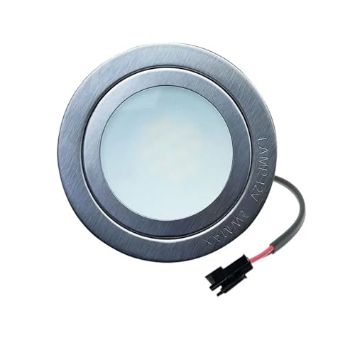 eufeifeiegds 12V AC LED Downlight Birne 2W 68mm Dunstabzugshaube Lampe Schrank(Warm White 3000K,WITH SM CONNECTOR_NO) von JIOYUNG