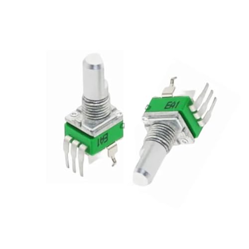 eufeifeiegds 5 STÜCKE 09 typ Potentiometer einzeln angeschlossen vertikal 3-polig B10K 20K 50K 100KA axiale Länge 15mm Haftachse wefeiegds(20K Ohm) von JIOYUNG
