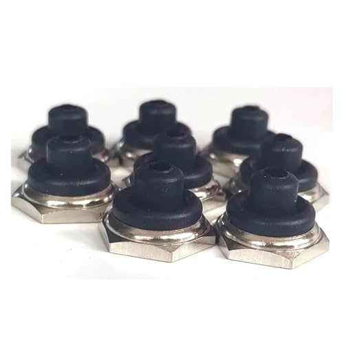 eufeifeiegds 5 stücke Produkt M12 * 0,75 12MM Kippschalter Wasserdichte Kappe Mit Hexagonal Metall Rand wefeiegds von JIOYUNG