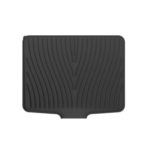 eufeifeiegds Benutzerfreundliche Abtropfmatte aus Silikon mit eingebautem Drainagesystem. Praktische Wahl for alle Ihre Reinigungsbedürfnisse in der Küche. wefeiegds(Black) von JIOYUNG