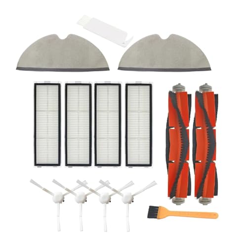 eufeifeiegds Filter Wichtigsten Pinsel Seite Pinsel for 1C 1T STYTJ01ZHM STYTJ02ZHM mopp 2 pro F9 Roboter staubsauger teile wefeiegds(Light Grey) von JIOYUNG