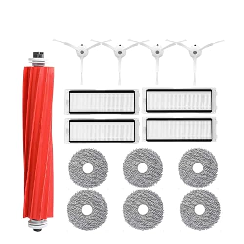 eufeifeiegds For Q / P10 A7400RR Roboter Staubsauger Reiniger Zubehör Wichtigsten Seite Pinsel Filter Mopp Tücher Staub Tasche Ersatzteil wefeiegds(Transparent) von JIOYUNG