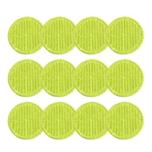 eufeifeiegds Waschbarer Mopp-Tuch Mops Elektrischer Mopp Elektrischer Mopp Home Elektrischer Mopp Mopp-Tuch Runde Verpackung Grün Home Clean Mopp-Tuch Wiederverwendbar wefeiegds(12pcs) von JIOYUNG
