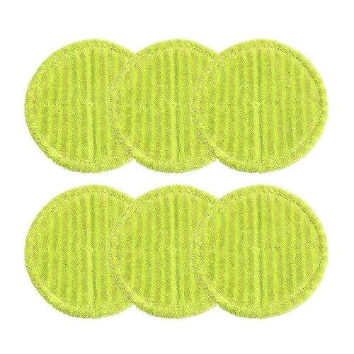 eufeifeiegds Waschbarer Mopp-Tuch Mops Elektrischer Mopp Elektrischer Mopp Home Elektrischer Mopp Mopp-Tuch Runde Verpackung Grün Home Clean Mopp-Tuch Wiederverwendbar wefeiegds(6pcs) von JIOYUNG