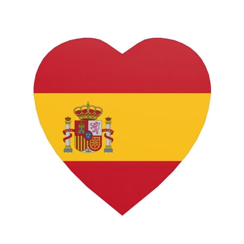 Runde weiche Magnete mit spanischer Flagge für Kühlschrankspaß mit dauerhaftem Magnetismus, verbessern Sie Ihren Küchencharme von JIPOFD