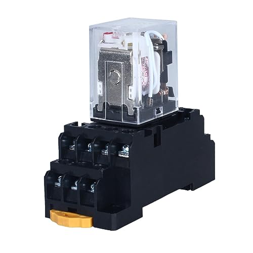 Spule Elektromagnetisches Leistungsrelais 220V AC 5A 14 Pins 4NO 4NC HH54P Relais mit LED Anzeiger Steckdose Spule Elektromagnetisches Leistungsrelais 220V AC 5A 14 Pins 4NO 4NC HH54P Relais mit LED Anzeiger Steckdose von JIQI