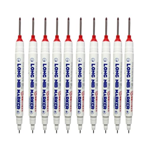 JISADER 10 Stück 20 Mm/0,79 Zoll Fliesenmarkierstifte für Die Holzbearbeitung, Rot JISADER 10 Stück 20 Mm/0,79 Zoll Fliesenmarkierstifte für Die Holzbearbeitung, Rot von JISADER