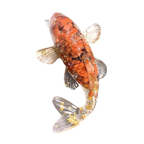 JISADER 2,3 Zoll Glas Koi Fisch Figur, Sammlerstück, Miniatur für Heimdekoration, Style B JISADER 2,3 Zoll Glas Koi Fisch Figur, Sammlerstück, Miniatur für Heimdekoration, Style B von JISADER