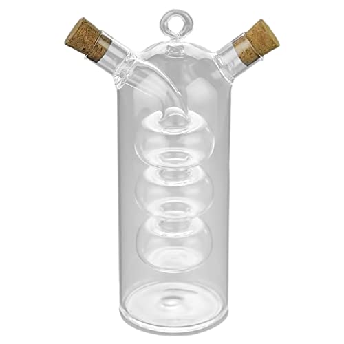 JISADER 2 in 1 Menage Flasche Getrennte Fächer 2,5x6,8 Zoll Leichte Klar von JISADER