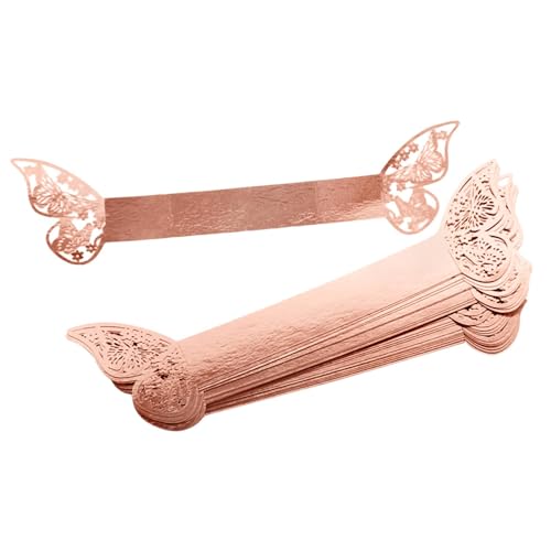 JISADER 20Pcs Schmetterling Serviette Ringe Decor Schmetterling Serviette Halter Serviette Schnallen für Urlaub, Reflektierendes Roségold JISADER 20Pcs Schmetterling Serviette Ringe Decor Schmetterling Serviette Halter Serviette Schnallen für Urlaub, Reflektierendes Roségold von JISADER