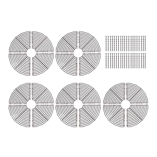 JISADER 5Pcs Blumentopf Grid Abdeckung Anlage Protector Halten Pet Out von Topfpflanzen für Büro, 30cm von JISADER