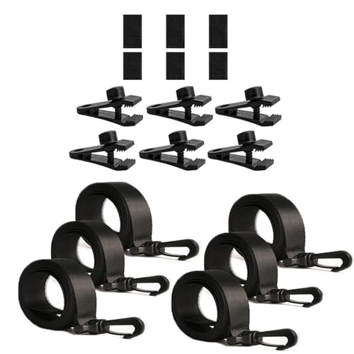 JISADER 6 Teile Pool Solar Cover Rollenbefestigungskit Zubehör Rollenbänder Schwimmbad Solarabdeckungsgurte von JISADER