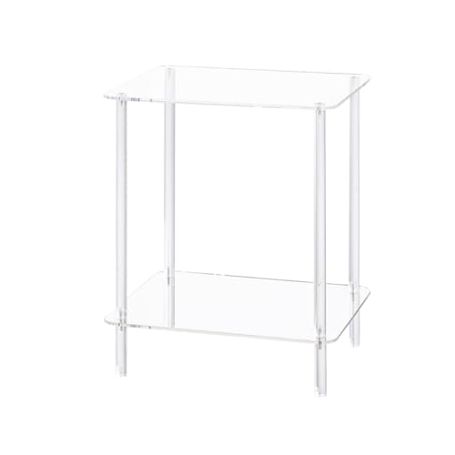 JISADER Kleiner Acryl Tisch, Transparenter Kleiner Nachttisch, Klar Nachttisch mit Ablagefach, Beistelltisch Klar, Acrylic Small Table, Clear End Table 40cmx30cmx50cm für Wohnzimmer, Büro, Flur JISADER Kleiner Acryl Tisch, Transparenter Kleiner Nachttisch, Klar Nachttisch mit Ablagefach, Beistelltisch Klar, Acrylic Small Table, Clear End Table 40cmx30cmx50cm für Wohnzimmer, Büro, Flur von JISADER