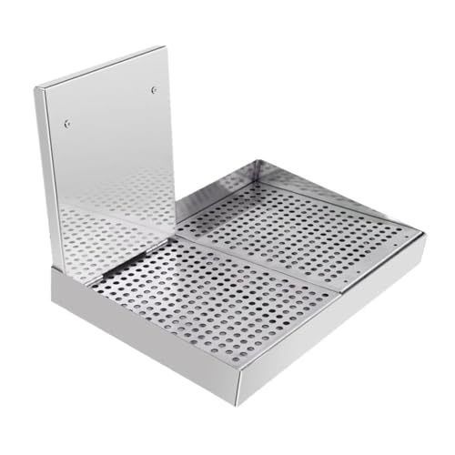 JISADER BBQ Platte Öl Ablauf Net Sieb Öl Presse Tablett für Meeresfrüchte Restaurant, 43x29x5cm von JISADER