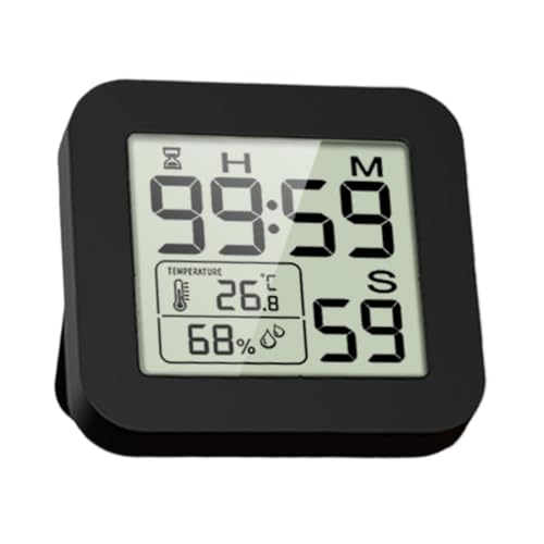 JISADER Digital Hygrometer Thermometer Feuchtigkeitsmessgerät Klar Display Timer für Büro JISADER Digital Hygrometer Thermometer Feuchtigkeitsmessgerät Klar Display Timer für Büro von JISADER