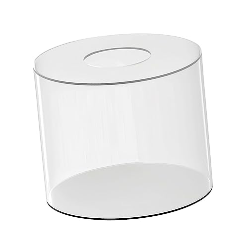 JISADER Befüllbarer Acryl Tortenständer Transparenter, Acryl Klarer Kuchenständer, Round Clear Acrylic Cake Stand, Kuchenständer Cupcake Display Riser für Geburtstag, Hochzeit, Party, 15x15CM von JISADER