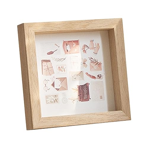 JISADER Einfacher Fotorahmen, Bilderrahmen, minimalistischer Bilderrahmen, Tischplatte und für Hochzeit, 11 cm x 11 cm x 2 cm JISADER Einfacher Fotorahmen, Bilderrahmen, minimalistischer Bilderrahmen, Tischplatte und für Hochzeit, 11 cm x 11 cm x 2 cm von JISADER