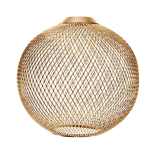 JISADER Hängeleuchte Abdeckung für Kronleuchter im Retro Design für Café und Schlafzimmer, Gold von JISADER