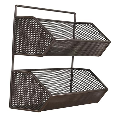 JISADER Hängender Wandkorb, hängender Obstkorb, Hängekorb, doppellagiger Aufbewahrungskorb für Gemüse JISADER Hängender Wandkorb, hängender Obstkorb, Hängekorb, doppellagiger Aufbewahrungskorb für Gemüse von JISADER