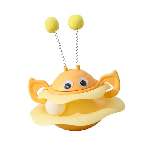 JISADER Katzen Drehteller Spielzeug, Interaktives Katzenspielzeug, Spielen, Spaß, Bewegung, Selbstlernspiel, Bewegungsspielzeug für, Gelb JISADER Katzen Drehteller Spielzeug, Interaktives Katzenspielzeug, Spielen, Spaß, Bewegung, Selbstlernspiel, Bewegungsspielzeug für, Gelb von JISADER