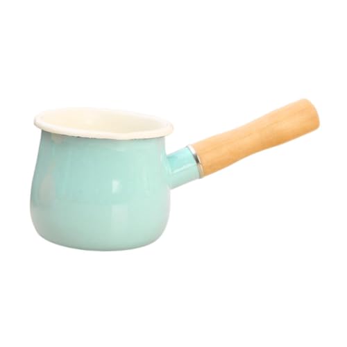 JISADER Kleine Emaille Milch Topf Butter Wärmer mit Anti Verbrühen Griff Nicht Klebrigen Kaffee JISADER Kleine Emaille Milch Topf Butter Wärmer mit Anti Verbrühen Griff Nicht Klebrigen Kaffee von JISADER