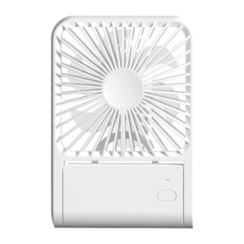 JISADER Kleiner Schreibtisch, persönlicher wiederaufladbarer DesktopKühl für den Innen und Außenbereich zu Hause, Weiß von JISADER