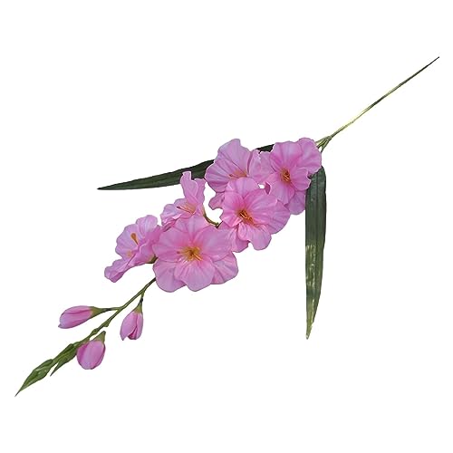 JISADER Künstliche Gladiolen-Blumen-Hochzeits-Gladiolen-Blume mit Stiel für Wohnzimmer-Dekor, ROSA von JISADER