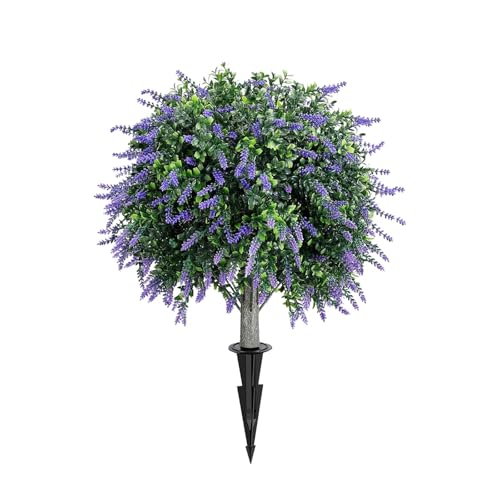 JISADER Künstlicher Lavendel Formschnitt, Gefälschter Lavendel Kugelbaum, Künstliche JISADER Künstlicher Lavendel Formschnitt, Gefälschter Lavendel Kugelbaum, Künstliche von JISADER
