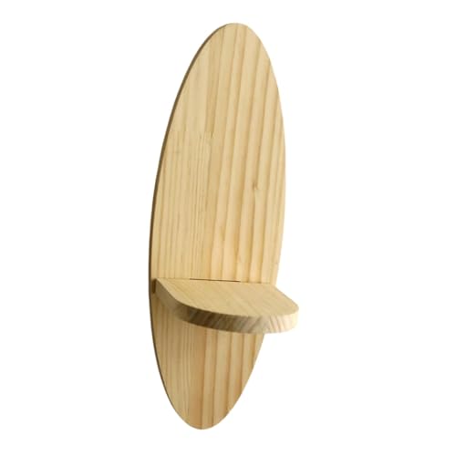 JISADER Ovales Wandregal Home Decoration Einfach platzsparende Speicher Rack Wandmontage Holzausstellungsständer für den Heimeingang, Down Shelf JISADER Ovales Wandregal Home Decoration Einfach platzsparende Speicher Rack Wandmontage Holzausstellungsständer für den Heimeingang, Down Shelf von JISADER