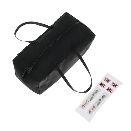 JISADER RC Auto Gepäcktasche Simulierte Upgrade Teil Lagerung Handtasche Miniatur Sport Reisetasche, Schwarz von JISADER