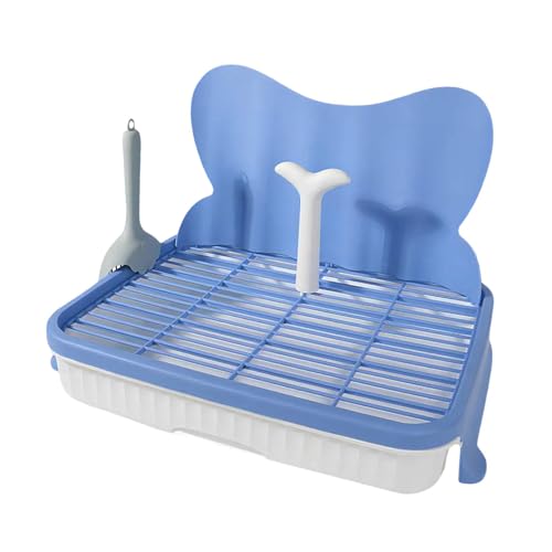 JISADER Stabile, Leicht zu Reinigende Hunde Und Katzentoilette mit Spritzschutz Und Säule, Wasserdicht, 47 cm, Blau, 14 Mm JISADER Stabile, Leicht zu Reinigende Hunde Und Katzentoilette mit Spritzschutz Und Säule, Wasserdicht, 47 cm, Blau, 14 Mm von JISADER