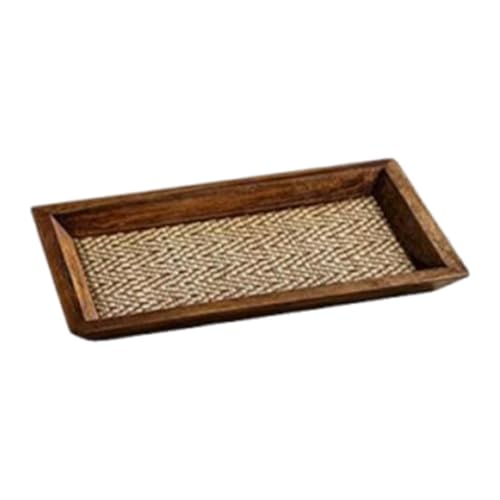 JISADER Tee Tablett Lagerung Tabletts Holz Platte Dekorative Kleine Haushalts Rustikalen Schreibtisch von JISADER