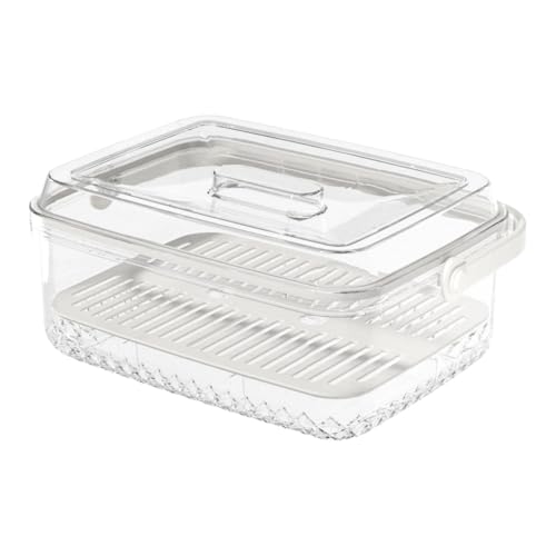 JISADER Transparente Obst Und Gemüseaufbewahrungsbox, Lebensmittelbehälter, Multifunktionsbox für Outdoor Buffet, 28.5 cm X 21 cm X 13 JISADER Transparente Obst Und Gemüseaufbewahrungsbox, Lebensmittelbehälter, Multifunktionsbox für Outdoor Buffet, 28.5 cm X 21 cm X 13 von JISADER