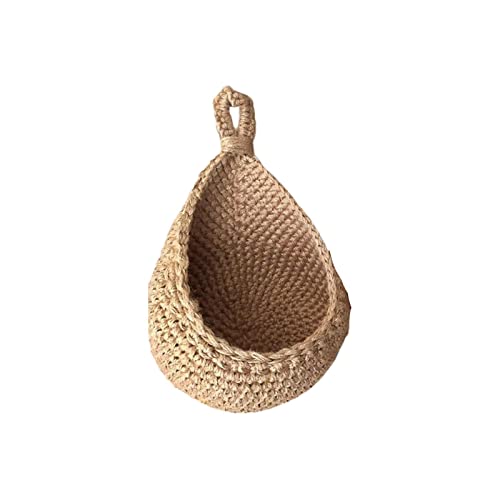 JISADER Wall Small Rope Wall Planter Gemüse Organizer Zwiebelkorb für Restaurant Bauernhaus Schlafzimmer Zuhause, 21 cm x 27 cm x 15 cm von JISADER