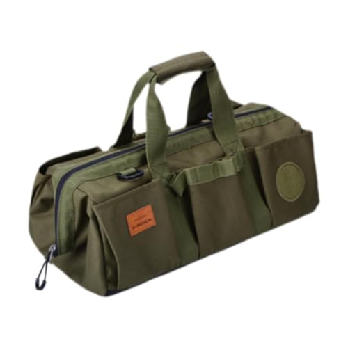 JISADER Zelt Werkzeugtasche, Camping Tragetasche, Organizer, Große Kapazität, Robuste Werkzeugtasche, Geeignet für Draußen Und, GrÜn von JISADER