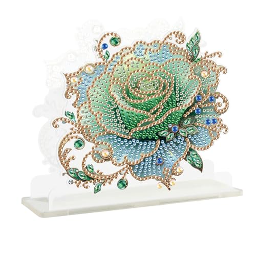 JISHSHAY Diamond Painting Serviettenhalter Blumen Diamant Painting Servietten Halter Blumen Diamantmalerei Serviettenständer Diamant Malerei Serviettenspender Diamaond Malerei Taschentücher Box von JISHSHAY