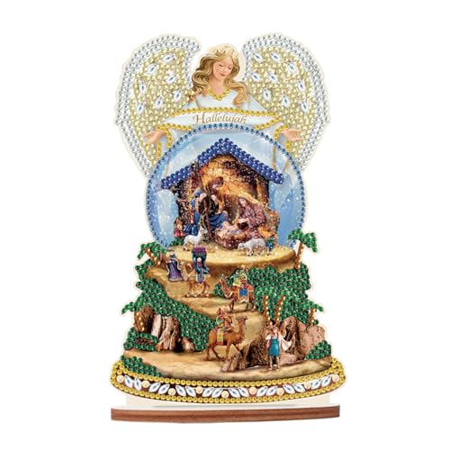 JISHSHAY Diamond Painting Tischdekoration Ornament Maria Mutter Gottes Diamant Painting Tischdekoration Madonna Diamantmalerei Ornamente Tischdeko Diamaond Malerei Tischdeko Diamant Malerei Tisch Deko von JISHSHAY