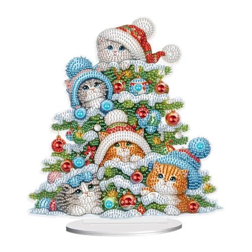 JISHSHAY Weihnachten Diamond Painting Tischdekoration Weihnachtsbaum Diamant Painting Tischdekoration Katze Diamantmalerei Tischdeko Diamaond Malerei Tisch Deko Diamant Malerei Ornament Christmas JISHSHAY Weihnachten Diamond Painting Tischdekoration Weihnachtsbaum Diamant Painting Tischdekoration Katze Diamantmalerei Tischdeko Diamaond Malerei Tisch Deko Diamant Malerei Ornament Christmas von JISHSHAY