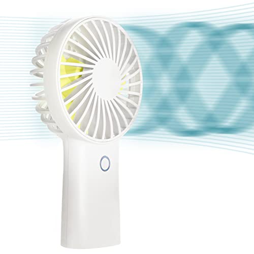 JISULIFE Handventilator, 6000 mAh, Tragbarer Mini-Ventilator, USB Wiederaufladbar [30 Stunden Maximale Kühlzeit], Batteriebetrieben Mit 3 Geschwindigkeiten von JISULIFE