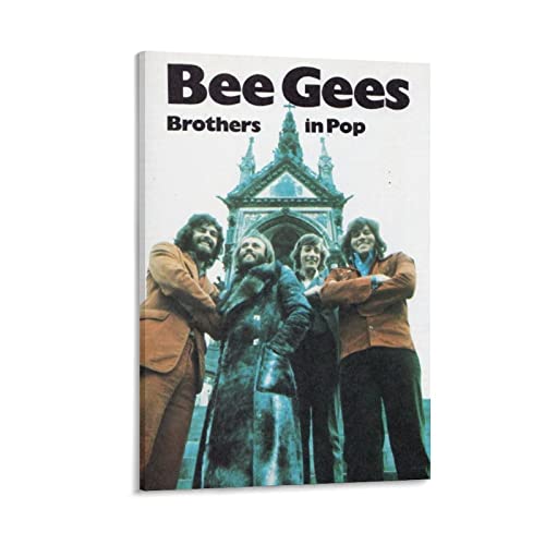 JITENG Bee Gees Poster, Retro-Bild, Wandkunst, Bild, Poster, Leinwanddruck, Poster, Kunstwerke, Raumdekoration, 30 x 45 cm von JITENG