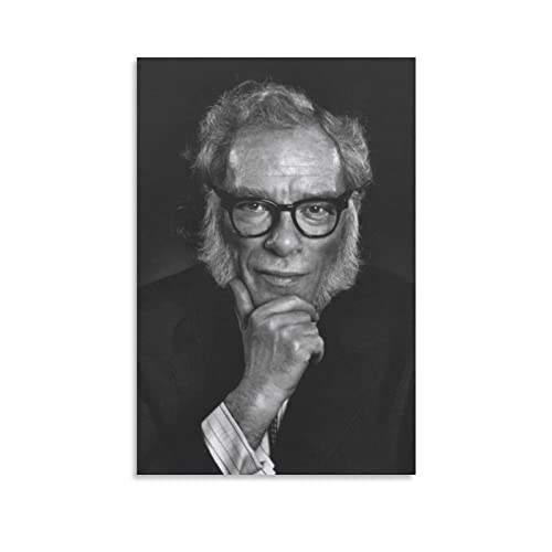 JITENG Berühmter Schriftsteller Isaac-Asimov Poster, Kunstdruck, Wandfoto, Farbe, Poster, hängende Bild, Familiendekoration, 60 x 90 cm von JITENG