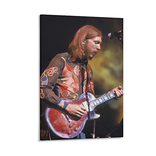 JITENG Blues Guitarist Duane Allman Rock Scene Poster Leinwand Kunst Poster und Wandkunst Bild Druck Moderne Familie Dekor Poster 30 x 45 cm von JITENG