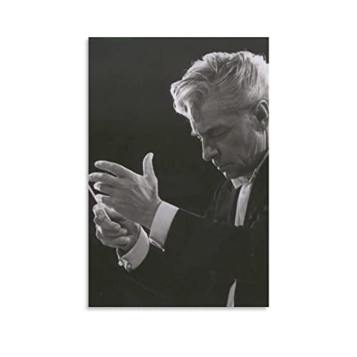 JITENG Dirigent Herbert Von Karajan Poster, Wandkunst, Poster, Schriftrolle auf Leinwand, Gemälde, Bild, Wohnzimmerdekoration, Zuhause, 50 x 75 cm JITENG Dirigent Herbert Von Karajan Poster, Wandkunst, Poster, Schriftrolle auf Leinwand, Gemälde, Bild, Wohnzimmerdekoration, Zuhause, 50 x 75 cm von JITENG