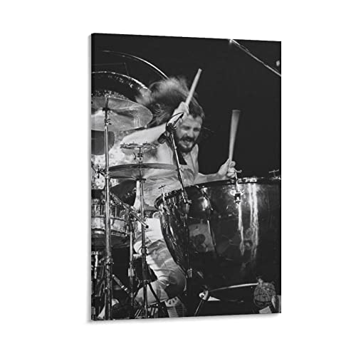 JITENG Drummer John_Bonham Rock Live-Poster, Leinwand, Poster, Wandkunst, Bilddrucke, hängende Fotodekoration, Heimposter, Kunstwerke, 30 x 45 cm von JITENG