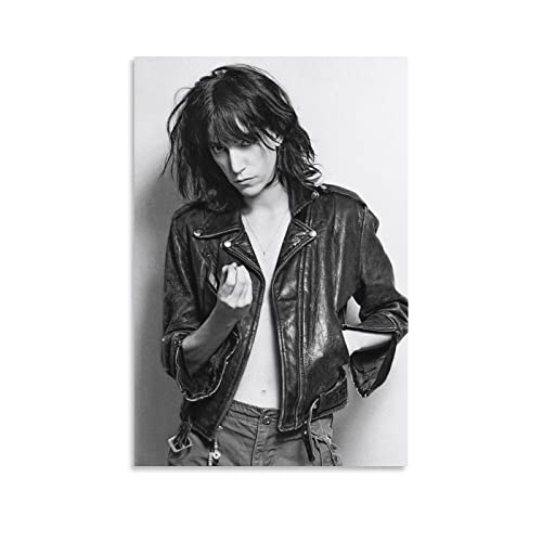 JITENG Patti Smith Poster, Retro-Druck, Fotokunst, Malerei, Leinwand, Poster, moderne Dekoration, 60 x 90 cm von JITENG