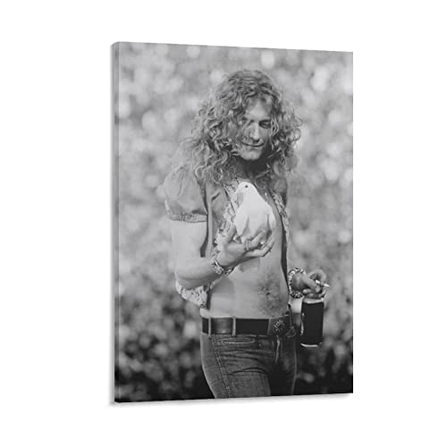 JITENG Robert_Plant Persönlichkeit Vintage Kunst Poster Leinwand Kunst Poster und Wandkunst Bild Druck Moderne Familie Dekor Poster 30 x 45 cm von JITENG