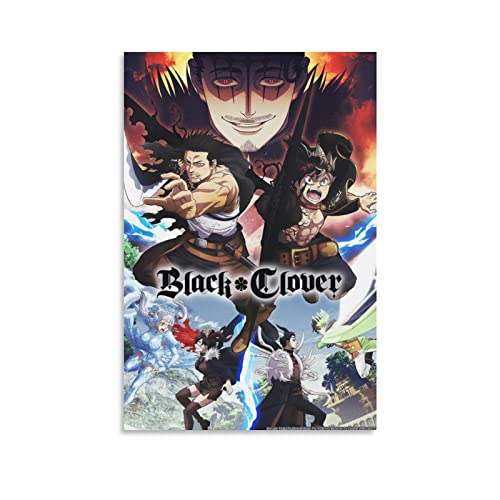 Japan Anime Black Clover Poster Kunstdruck Wand Foto Farbe Poster Hängendes Bild Familie Dekor 40 x 60 cm von JITENG